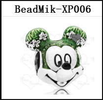 DS 001-050 Mik Min Mouse Real 925 Silver Beads For Jewelry Making Pendant Charm For Women Girl Christmas Valentine's Day Gift