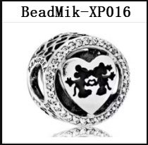DS 001-050 Mik Min Mouse Real 925 Silver Beads For Jewelry Making Pendant Charm For Women Girl Christmas Valentine's Day Gift