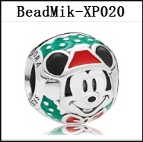 DS 001-050 Mik Min Mouse Real 925 Silver Beads For Jewelry Making Pendant Charm For Women Girl Christmas Valentine's Day Gift