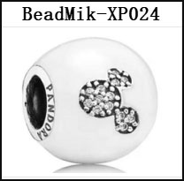 DS 001-050 Mik Min Mouse Real 925 Silver Beads For Jewelry Making Pendant Charm For Women Girl Christmas Valentine's Day Gift