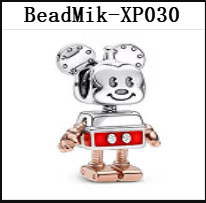 DS 001-050 Mik Min Mouse Real 925 Silver Beads For Jewelry Making Pendant Charm For Women Girl Christmas Valentine's Day Gift
