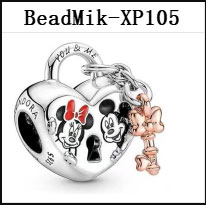 Trend DS 101-150 New Design Mik Min Mouse 100% 925 Silver Pendant Bead For Fine Jewelry Making Charm For Women Girl Gift