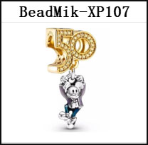 Trend DS 101-150 New Design Mik Min Mouse 100% 925 Silver Pendant Bead For Fine Jewelry Making Charm For Women Girl Gift