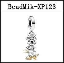 Trend DS 101-150 New Design Mik Min Mouse 100% 925 Silver Pendant Bead For Fine Jewelry Making Charm For Women Girl Gift