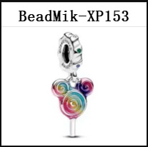 New Design DS 151-200 Mouse 100% S925 Silver Pendant Bead Charms For Fine Jewelry Making Fit Women Girl Bracelet Gift