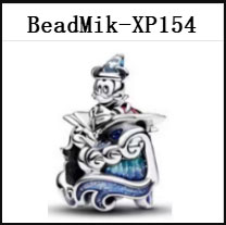 New Design DS 151-200 Mouse 100% S925 Silver Pendant Bead Charms For Fine Jewelry Making Fit Women Girl Bracelet Gift