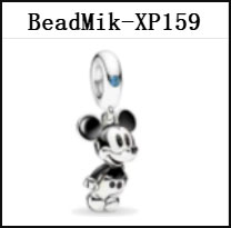 New Design DS 151-200 Mouse 100% S925 Silver Pendant Bead Charms For Fine Jewelry Making Fit Women Girl Bracelet Gift
