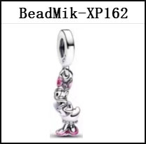 New Design DS 151-200 Mouse 100% S925 Silver Pendant Bead Charms For Fine Jewelry Making Fit Women Girl Bracelet Gift