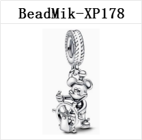New Design DS 151-200 Mouse 100% S925 Silver Pendant Bead Charms For Fine Jewelry Making Fit Women Girl Bracelet Gift