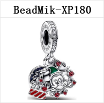 New Design DS 151-200 Mouse 100% S925 Silver Pendant Bead Charms For Fine Jewelry Making Fit Women Girl Bracelet Gift