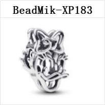 New Design DS 151-200 Mouse 100% S925 Silver Pendant Bead Charms For Fine Jewelry Making Fit Women Girl Bracelet Gift