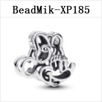 New Design DS 151-200 Mouse 100% S925 Silver Pendant Bead Charms For Fine Jewelry Making Fit Women Girl Bracelet Gift