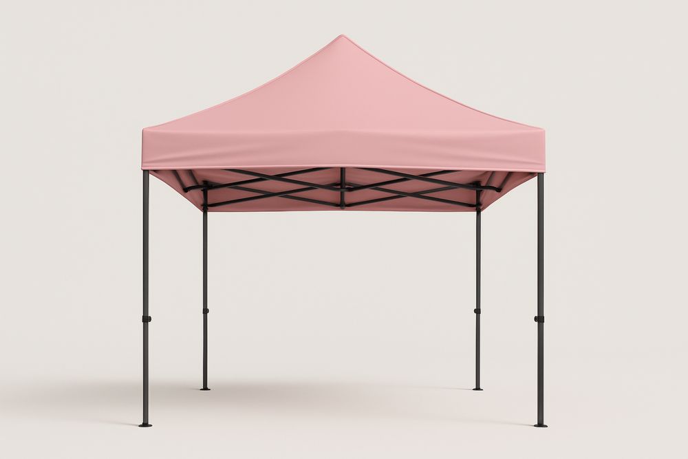 Namiot ogrodowy składany różowy poliester stal 3x3x2.5m