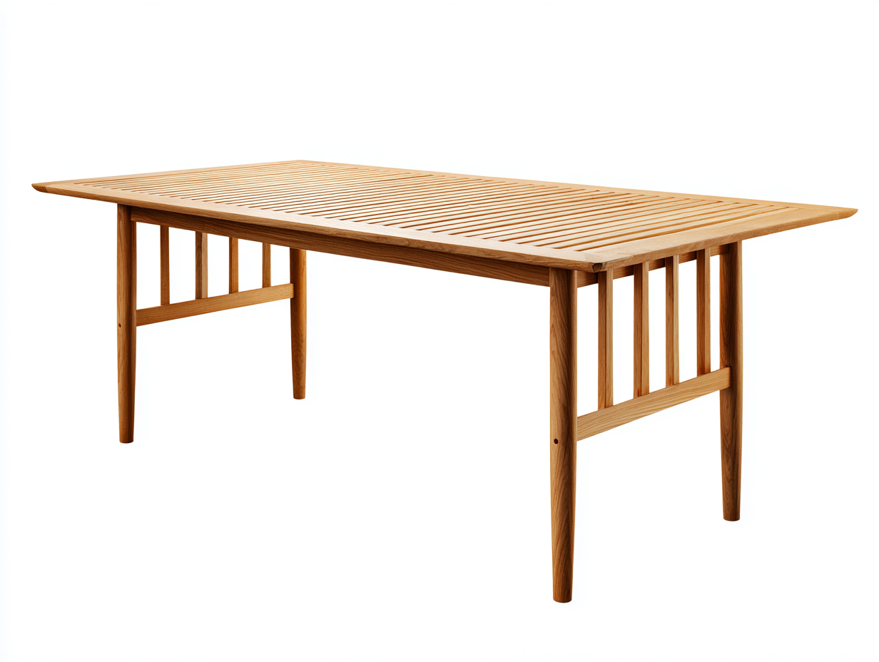 Gartentisch Holz 180x90x75 cm Natur - Modernes Design - Für Garten und Terrasse-Pinegetpad