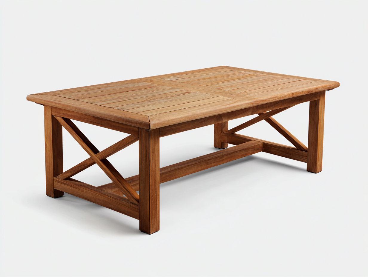 Gartentisch Massivholz 160x80x75 cm - Naturholz - Geeignet für Garten Terrasse - Klassisches Design-Pinegetpad