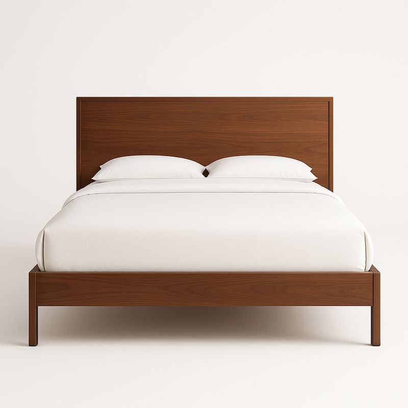 Łóżko drewniane brązowe 200x160 cm