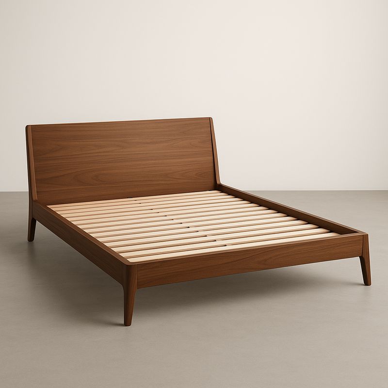 Łóżko drewniane z orzecha amerykańskiego 160x200 cm