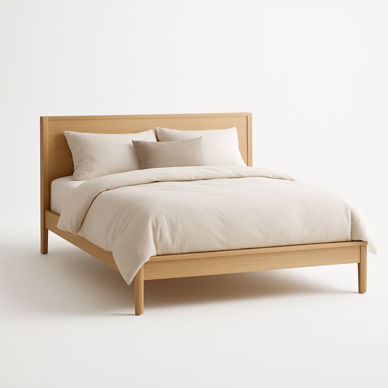 Łóżko drewniane prostokątne dąb 200cm x 160cm