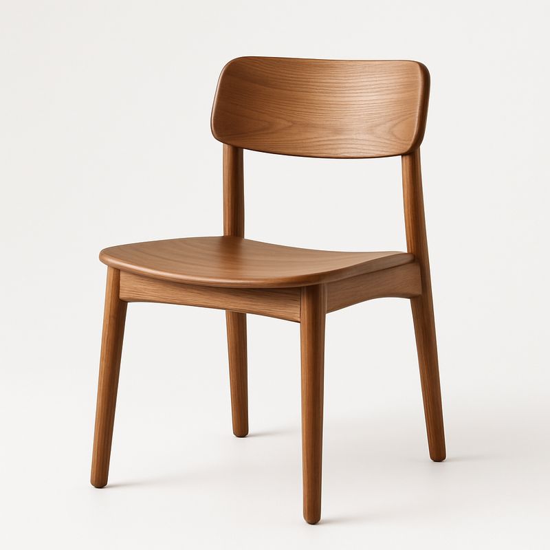 Krzesło z drewna bukowego brązowe 80x50x50 cm