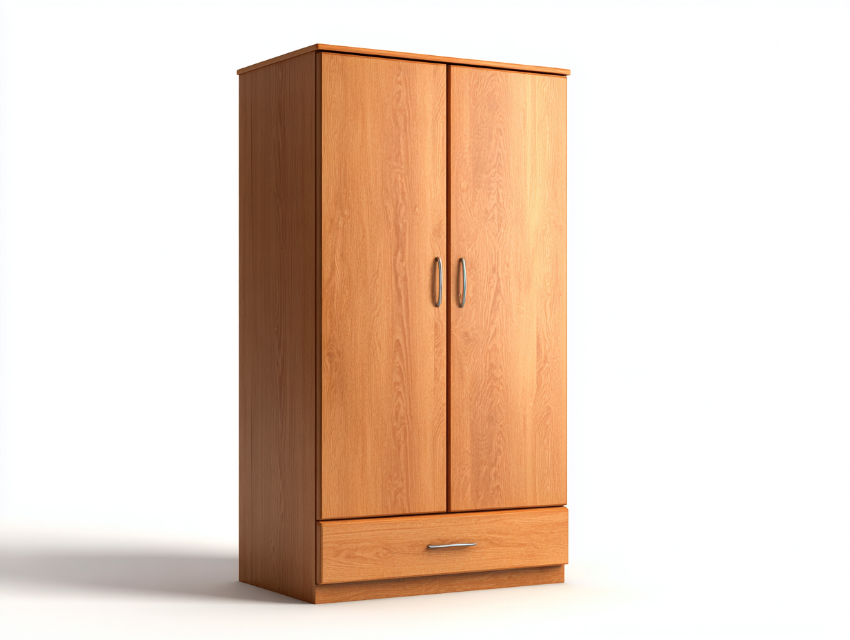 Kleiderschrank mit zwei Türen Holz 100x55x190 cm - Eiche - Modernes Design geeignet für Schlafzimmer-Cottauploft