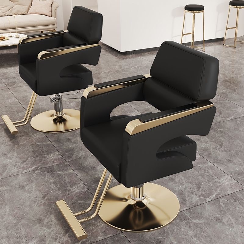 Chaise de coiffeur en cuir