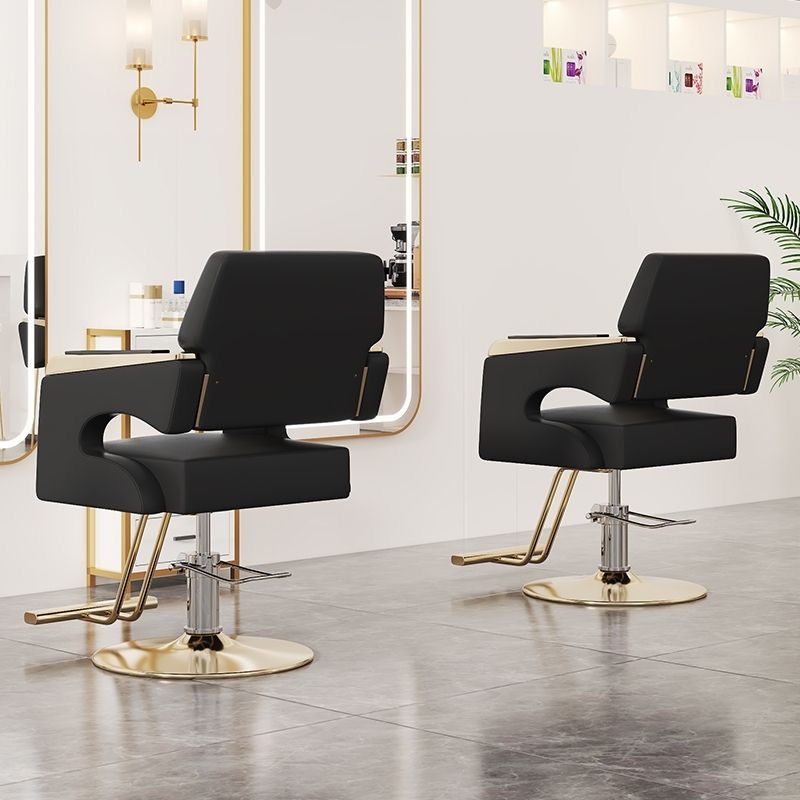 Chaise de coiffeur en cuir