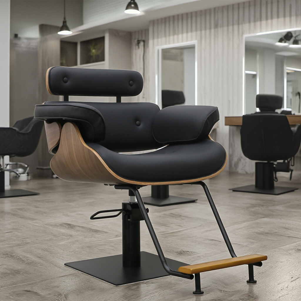 Chaise moderne en cuir