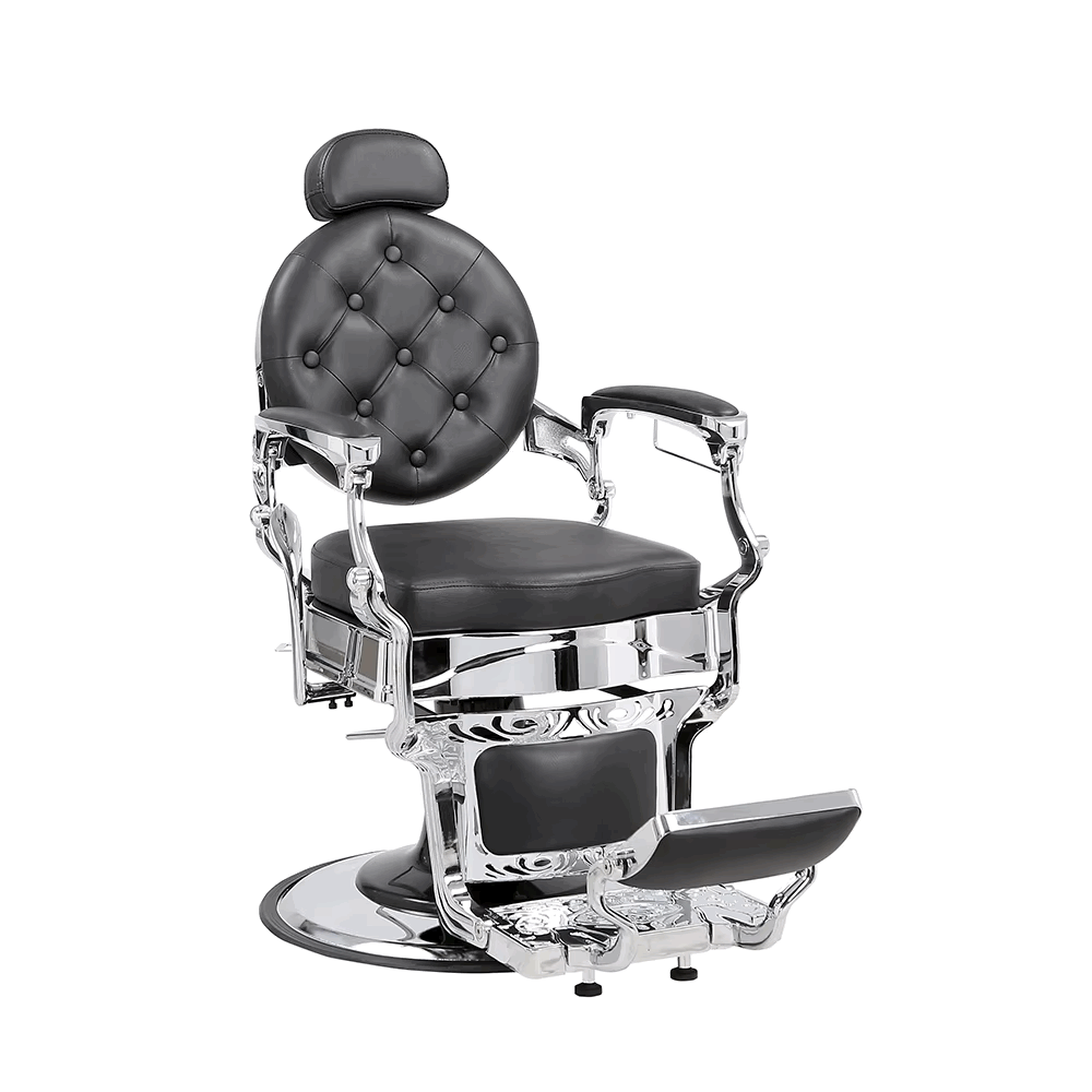 Fauteuil de Barbier Vintage en Cuir 