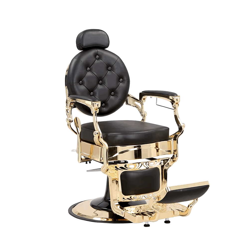 Fauteuil de Barbier Vintage en Cuir 