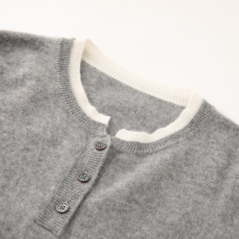 Sutterhie - Pull en Cachemire 100% Pur pour Femme - Chandail en Maille à Col Rond - Collection Hiver Premium