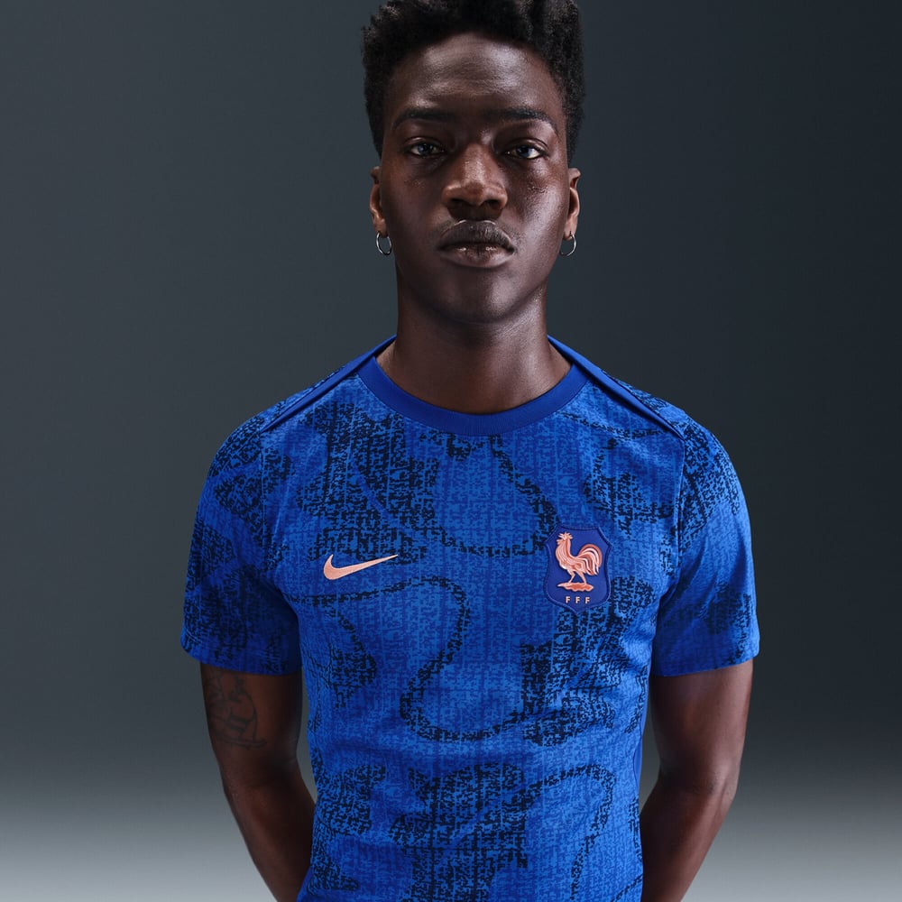 Herren Frankreich 2025 drittes Pre Match Shirt