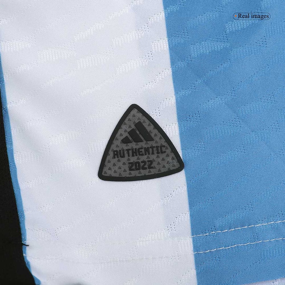 Argentinien Champions Spieler Version Heim Jersey Weltmeister schaft 2022 - 3 Sterne