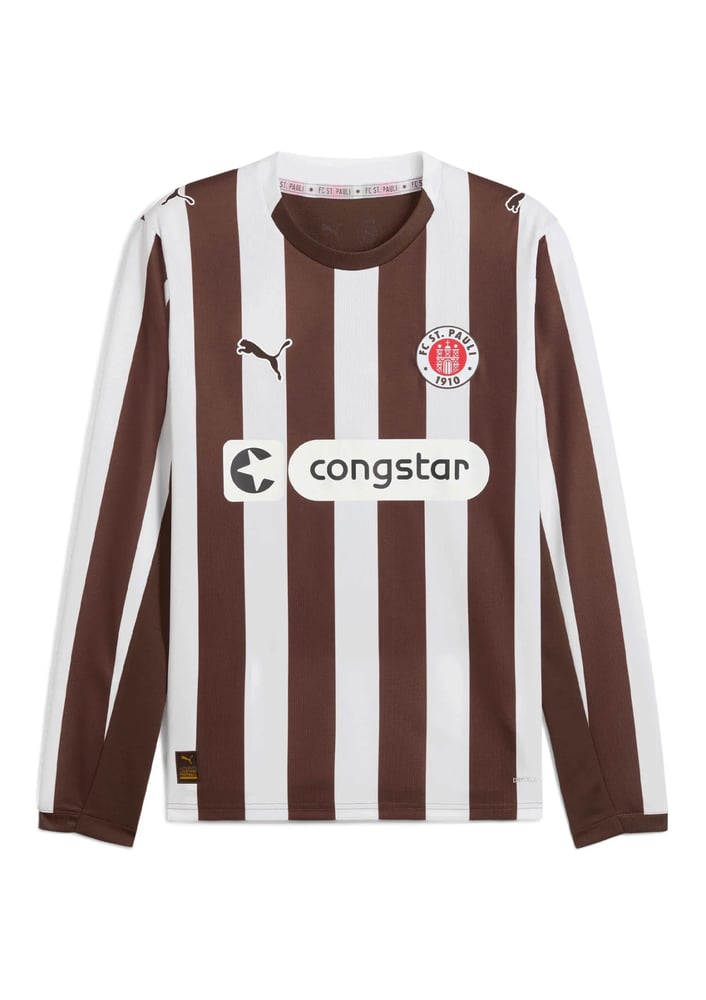Kid's FC St. Pauli 2025/26 Home Long Sleeve Shirt