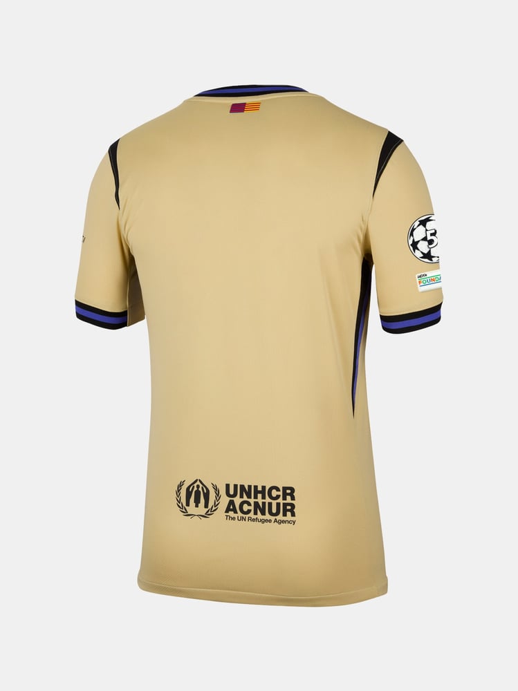 Kid's FC Barcelona 2025/26 Away UCL Shirt