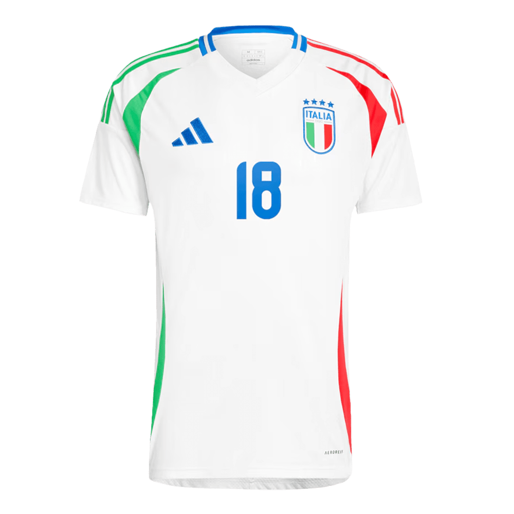 Nicolo Barella #18 Italien Auswärts trikot EURO 2024