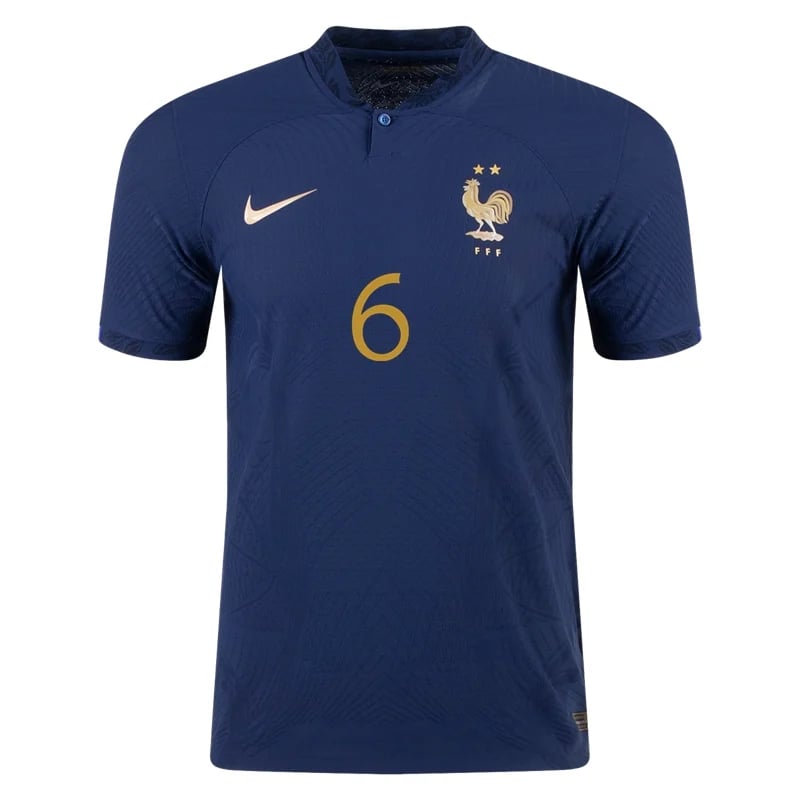 Paul Pogba #6 Frankreich Home Jersey Weltmeister schaft 2022