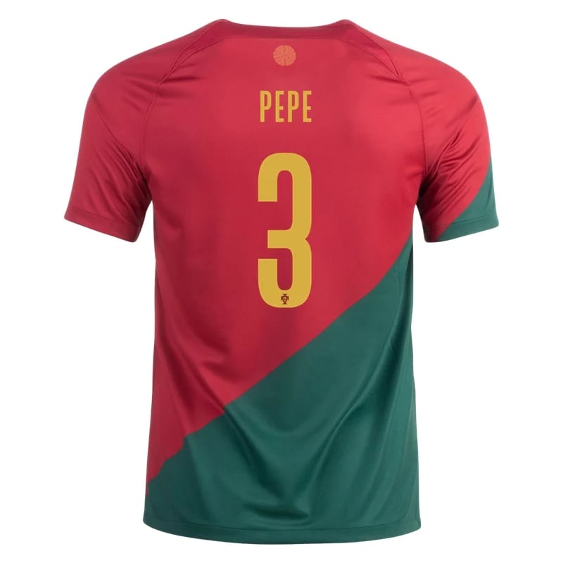 Pepe #3 Portugal Home Jersey Weltmeister schaft 2022