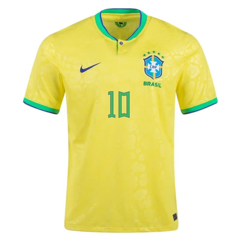 Neymar #10 Brasilien Home Jersey Weltmeister schaft 2022