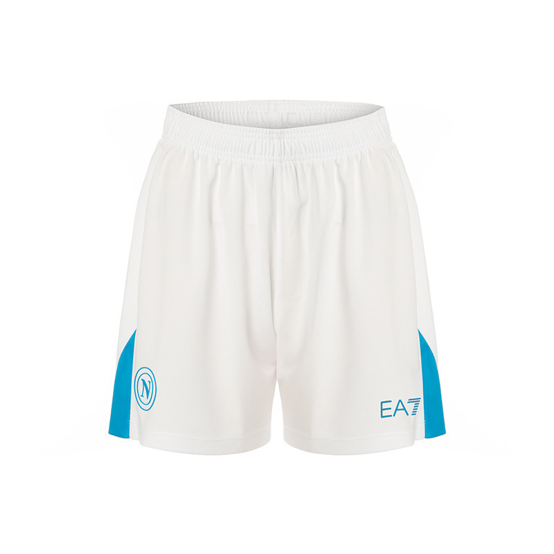 Männer Napoli 2024/25 Home Shorts-Weiß/Himmelblau
