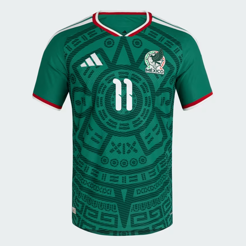Kinder Mexiko 2026 Heim authentisches WM-Shirt S. GIMENEZ #11