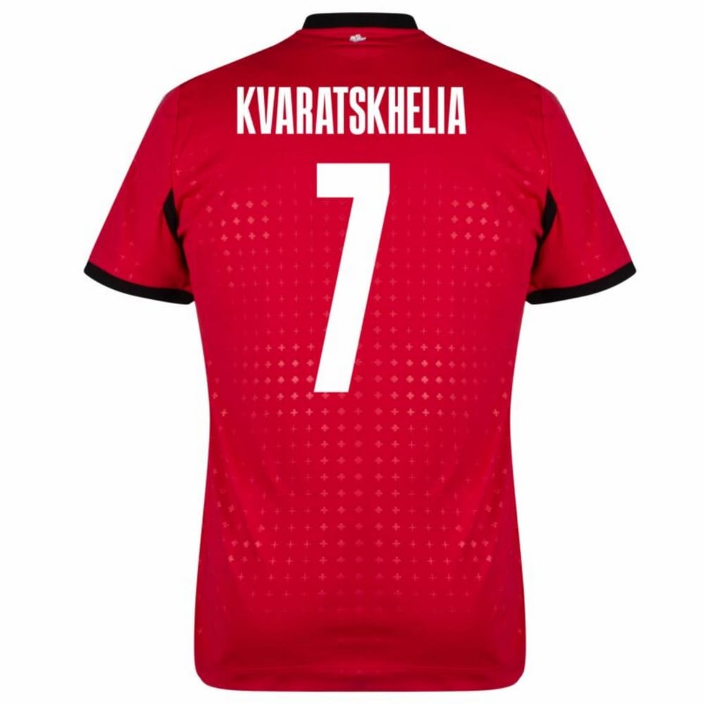 Khvicha Kvaratskhelia #7 Georgia Dritter Jersey EURO 2024