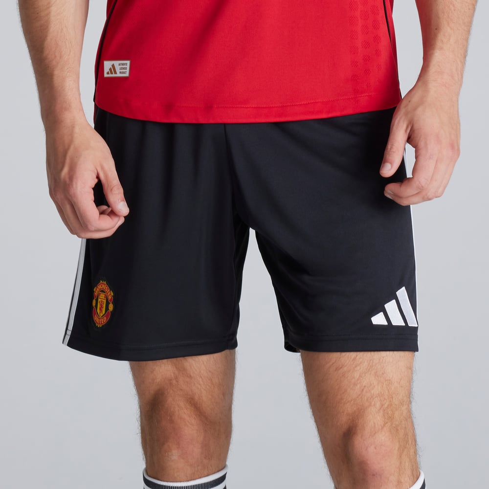 Kinder Manchester United 2025/26 Home Shorts-Schwarz