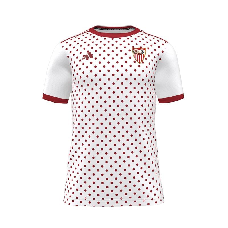 Kid's Sevilla FC 2025/26 Third Pre Match Shirt - White