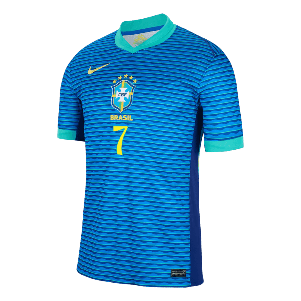 Komm JR. #7 Brasilien Auswärts trikot Copa America 2024