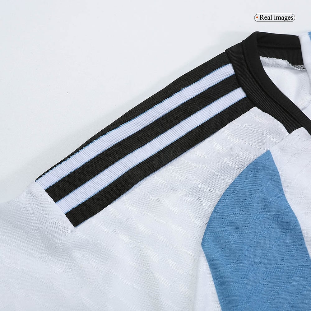 Argentinien Champions Spieler Version Heim Jersey Weltmeister schaft 2022 - 3 Sterne