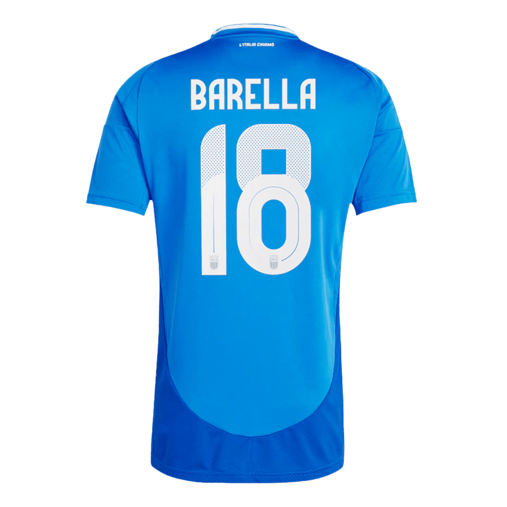 Nicolo Barella #18 Italien Home Jersey EURO 2024