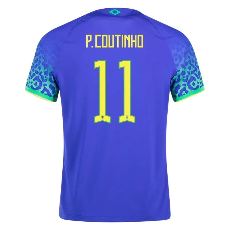 Philippe Coutinho #11 Brasilien Auswärts Jersey Weltmeister schaft 2022