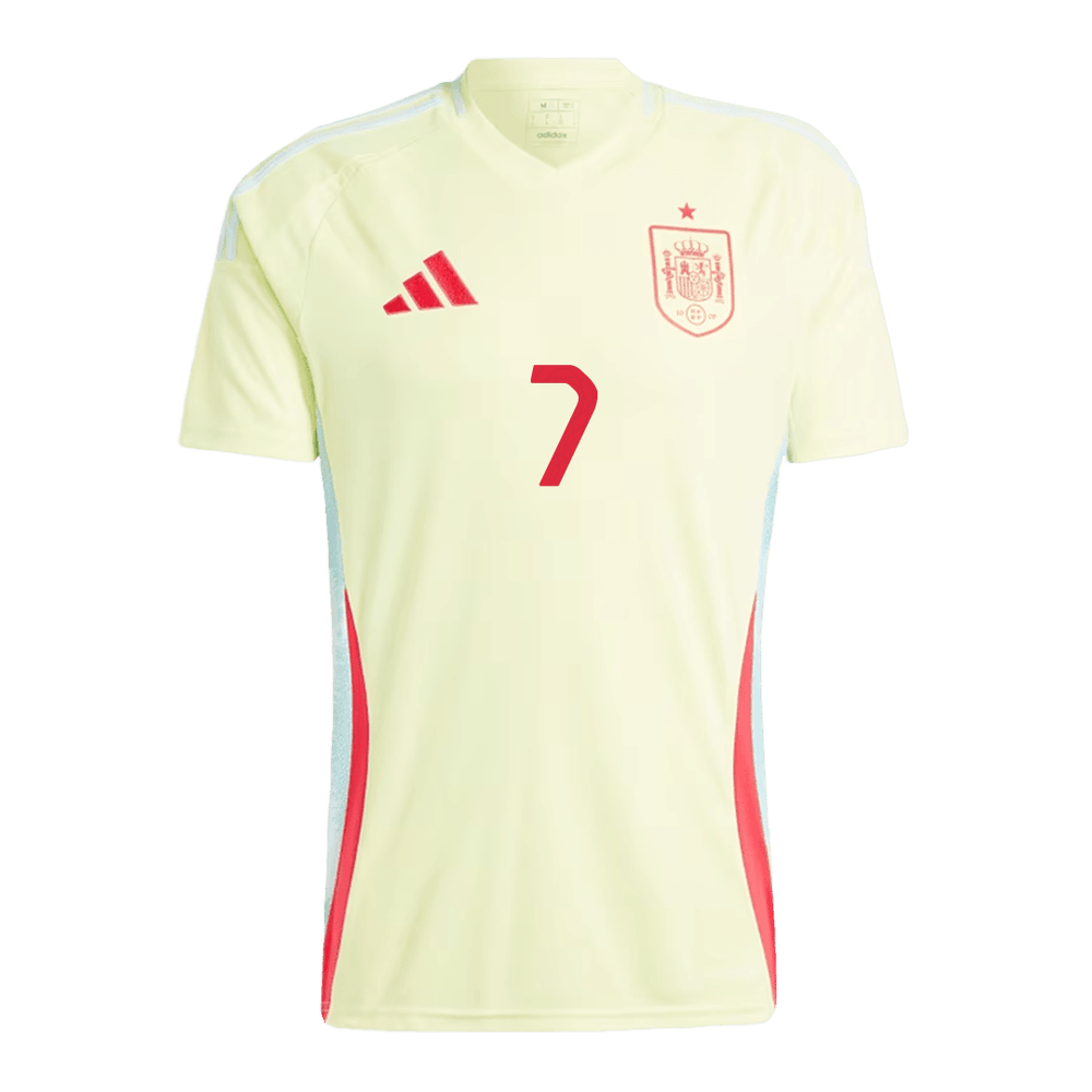 Alvaro Morata #7 Spanien Auswärtstrikot EURO 2024