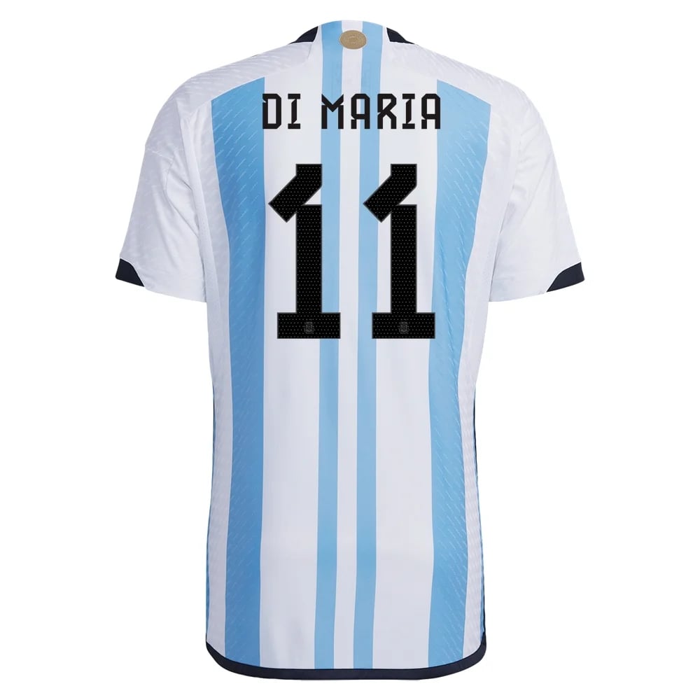 Angel Di Maria #11 Argentinien Home Jersey Weltmeister schaft 2022