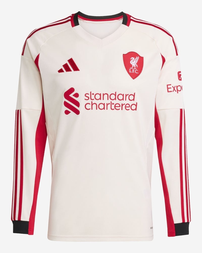 Kinder Liverpool 2025/26 Auswärts Langarm Hemd